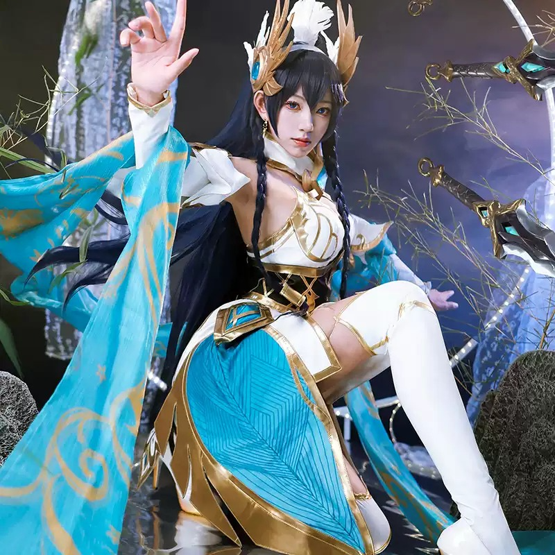 【League of Legends】Irelia Immortal Journey Cosplay Costume Full Set