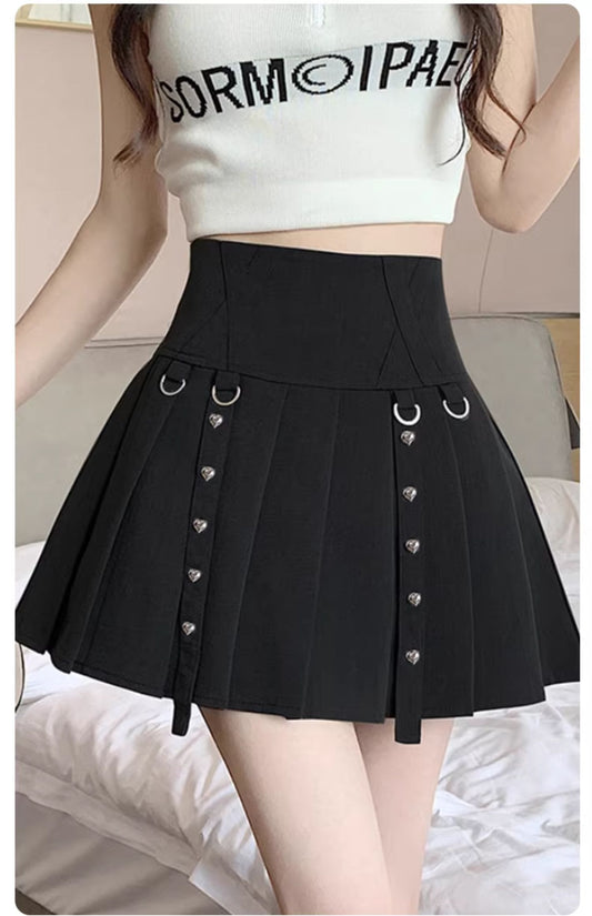 【E-Girl】Gothic Pleated Mini Skirt | Moe Cosplay