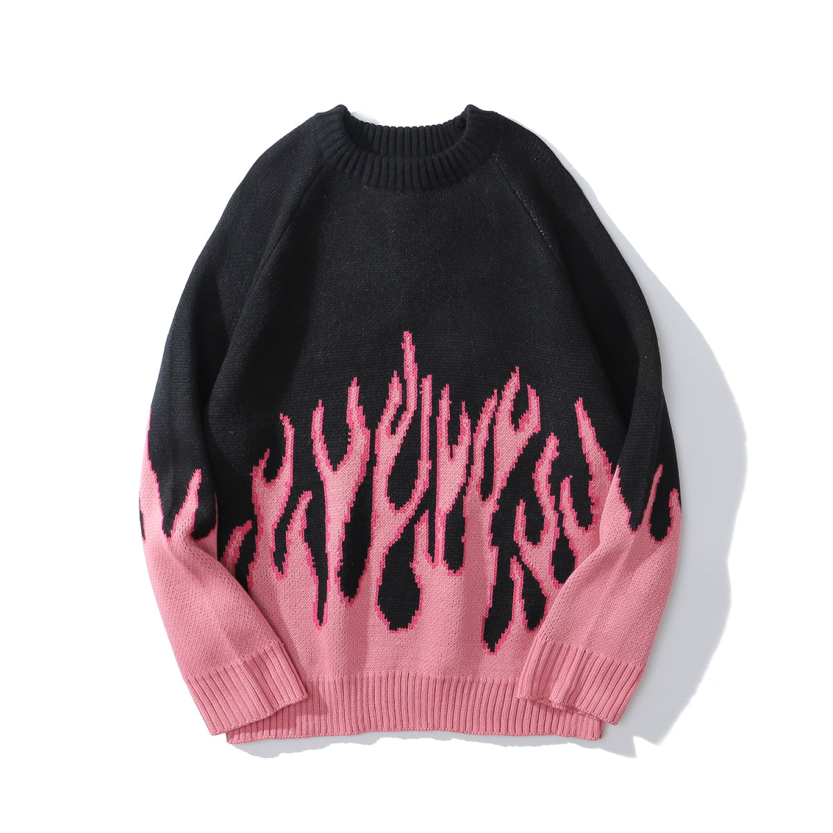 【E-Girl】Street Style Flame Sweater| Moe Cosplay