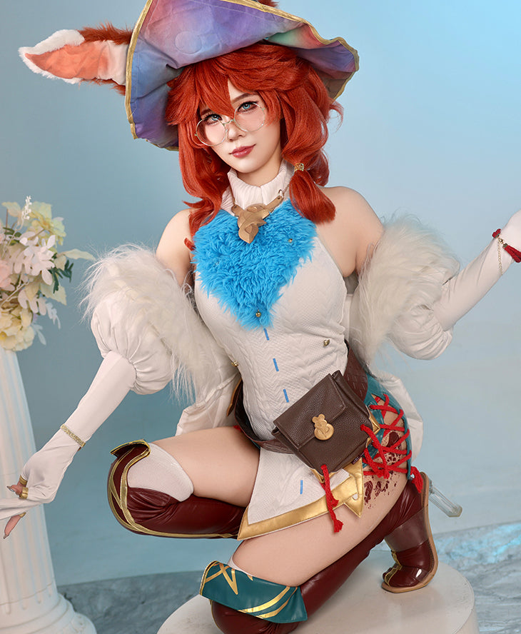 【League of Legends】Battle Bunny Aurora Cosplay Costume Full Set