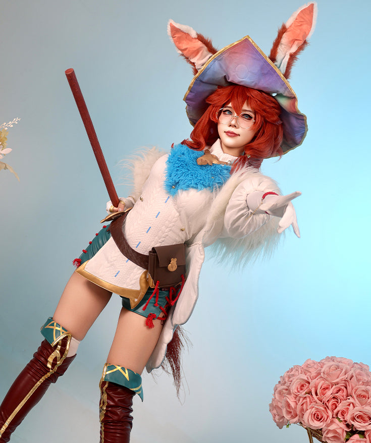 【League of Legends】Battle Bunny Aurora Cosplay Costume Full Set